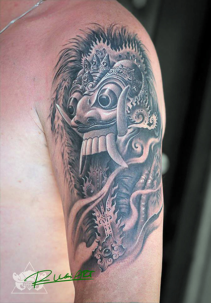 Balinese Tattoos  Symbols Designs Pictures  TATTLAS Bali Tattoo Guide 